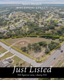 JUST LISTED | 100 Spence Ln, Liberty Hill

3.6 acres, endless possibilities, and a chance to build your dream home in the highly sought-after Northgate Ranch community!

Bring your own builder and create something that’s completely YOU! Whether you’re dreaming of a sprawling Hill Country estate, a modern farmhouse, or a backyard oasis with a pool and outdoor kitchen, there’s plenty of room to bring those ideas to life!

- 3.6 acres with beautiful mature trees
- Bring your own builder
- Northgate Ranch in Liberty Hill
- Corner lot
- Offered at $350,000

Opportunities to snag acreage in an established community like this don’t come around every day!

Message me for more details or to take a look at the property!
.
:
#libertyhill #landforsale #texasrealestate
