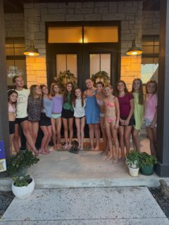 13 girls over to celebrate Aubrey’s 13th birthday. What a sweet special group of friends these girls have. ❤️