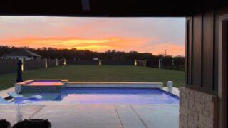 This view hits the market next week in Liberty Hill and believe it or not the inside of this home is even more gorgeous.