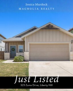 JUST LISTED in Santa Rita Ranch!

323 Zuma Drive is such a cute home with a layout that just works. 🏡 

Single-story living, an open kitchen and living space, a dedicated office, three bedrooms, and a fenced backyard with plenty of room to make it your own.

And you get all the fun of Santa Rita Ranch right outside your door, with pools, parks, trails, playgrounds, fitness amenities, pickleball, and so much more. ☀️

If you’ve been looking for an easy, comfortable place to call home in Liberty Hill, this one is definitely worth a look! 

📍 323 Zuma Drive, Liberty Hill
Listed at $315,000
.
.
#libertyhill #homeforsale #texasrealestate #santaritaranch