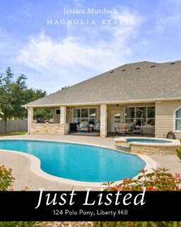 JUST LISTED | Sundance Estates | Liberty Hill

Welcome to 124 Polo Pony, where mature oak trees, a resort-style backyard, and a detached casita come together to create a home that’s truly one of a kind.

Inside, you’ll find soaring ceilings, a bright open layout, a beautiful stone fireplace, spacious living areas, and a thoughtfully designed floor plan with a dedicated media room. 

Step outside to your own private retreat featuring a sparkling pool and spa, covered patio, and outdoor kitchen, perfect for relaxing or entertaining year-round.

And don’t miss one of this home’s most unique features... the approximately 30’ x 15’ detached casita complete with its own mini-split HVAC system. Whether you’ve been dreaming of the ultimate game room, home gym, office, man cave, or she shed, this versatile space offers endless possibilities.

If you’ve been searching for a home with room to spread out, entertain, and enjoy the best of Hill Country living, you’ll definitely want to see this one in person!

📍124 Polo Pony | Liberty Hill, TX
Listed at $795,000
3 Bed + Flex Room + Detached Casita | 2.5 Bath | 2,856 SF
.
.
#libertyhill #texasrealestate #homeforsale