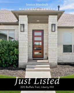 Just Listed in Rio Ancho!

Welcome to 320 Buffalo Trail, a beautifully designed home situated on a spacious .75-acre lot in Rio Ancho. Offering 4 bedrooms, 3.5 bathrooms, a dedicated office, an additional living area perfect for a media room or playroom, and a 3-car garage, this home was designed with flexibility and everyday living in mind.

The open-concept layout features a stunning kitchen, an inviting living room with a floor-to-ceiling stone fireplace, and a private primary suite that feels like a retreat. Outside, you’ll love the expansive covered patio complete with an outdoor kitchen and fireplace overlooking the generous backyard.

If you’re looking for quality finishes, functional living spaces, and plenty of room to enjoy the Hill Country lifestyle, this home is one you won’t want to miss.

320 Buffalo Trail, Liberty Hill
4 Bedrooms + Office + Media Room 3.5 Bathrooms
.
.
#libertyhill #texasrealestate #homeforsale