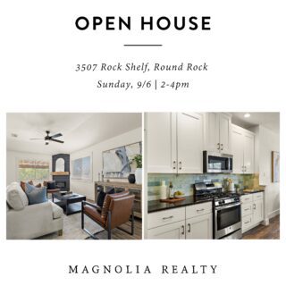 OPEN HOUSE THIS SUNDAY! 🏡

Come see 3507 Rock Shelf in Round Rock this Sunday from 2–4 PM!

This home is tucked into a cul-de-sac, backs to a forever greenbelt, and is just a short walk from Chandler Oaks Elementary, the neighborhood pool, and playground. Plus, the sellers have already taken care of some major updates, including a newer roof, HVAC, water heater, gutters, and epoxy garage floors.

3507 Rock Shelf, Round Rock
Sunday, September 6 | 2–4 PM
Listed at $410,000

Come take a look around and see what makes this one such a great find!
.
.
#roundrock #openhouse #texasrealestate
