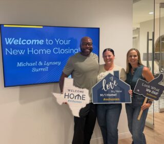 I just love these two people so much. Getting to work with them is always fun and uplifting. Somehow when you are around them you leave just feeling better and giggling, which makes closing day even more exciting! Congrats on your new M/I home Lynsey and Mike. Y’all are the best and I am thrilled for you both.